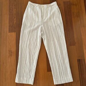 JONATHAN SIMKHAI STANDARD PINSTRIPED PANT SIZE MED